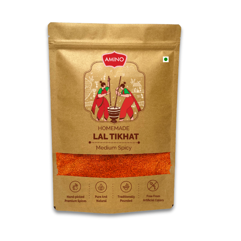 Lal Tikhat -Traditionally Pounded Medium Spicy Homemade Red Chilli Powder