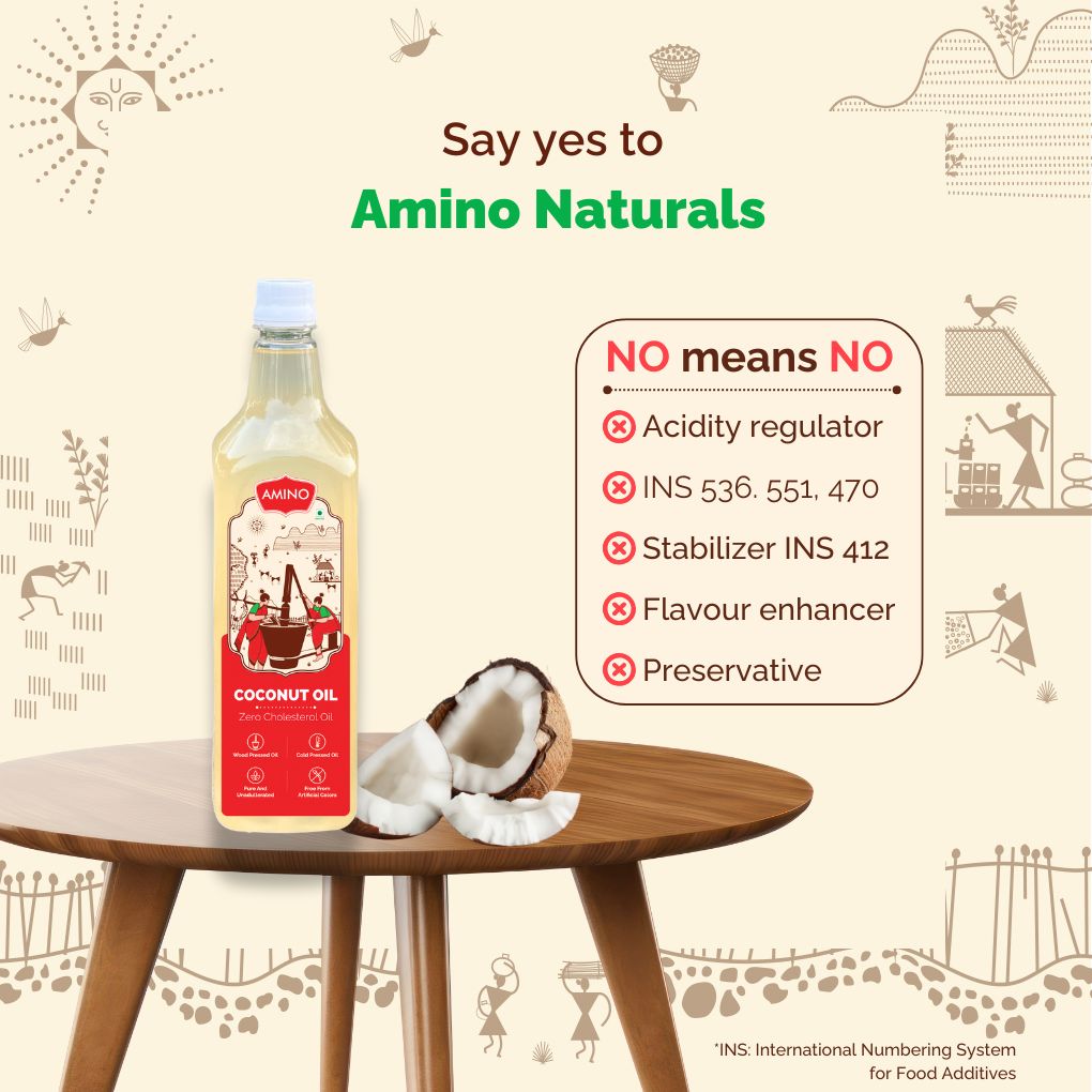 Coconut Cold Pressed Oil -Zero Cholesterol Wood Pressed Coconut Oil