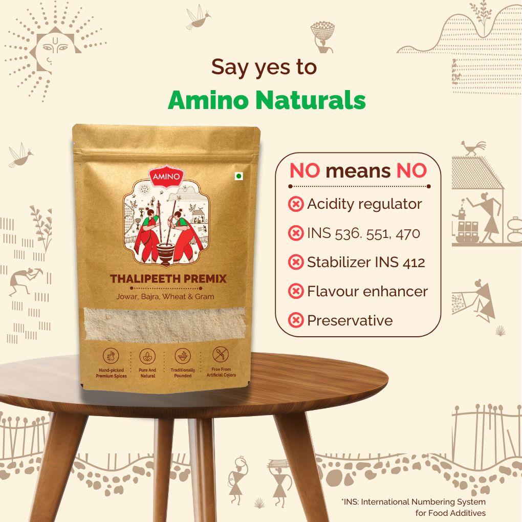 Thalipeeth Premix Atta -Traditionally Made with Jowar, Bajra, Wheat and Gram