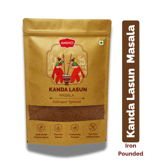 Kanda Lasun Masala -Traditionally Pounded Homemade Kanda Lasun Masala