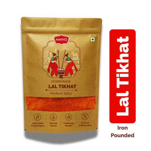 Lal Tikhat -Traditionally Pounded Medium Spicy Homemade Red Chilli Powder