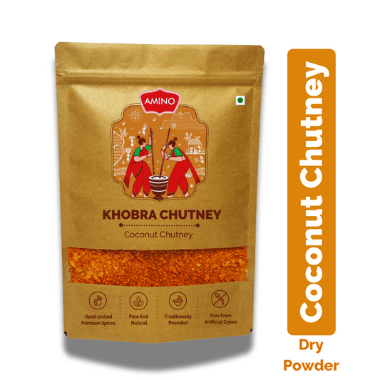 Khobra Chutney -Traditionally Pounded Homemade Coconut Chutney