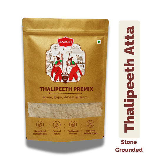 Thalipeeth Premix Atta -Traditionally Made with Jowar, Bajra, Wheat and Gram