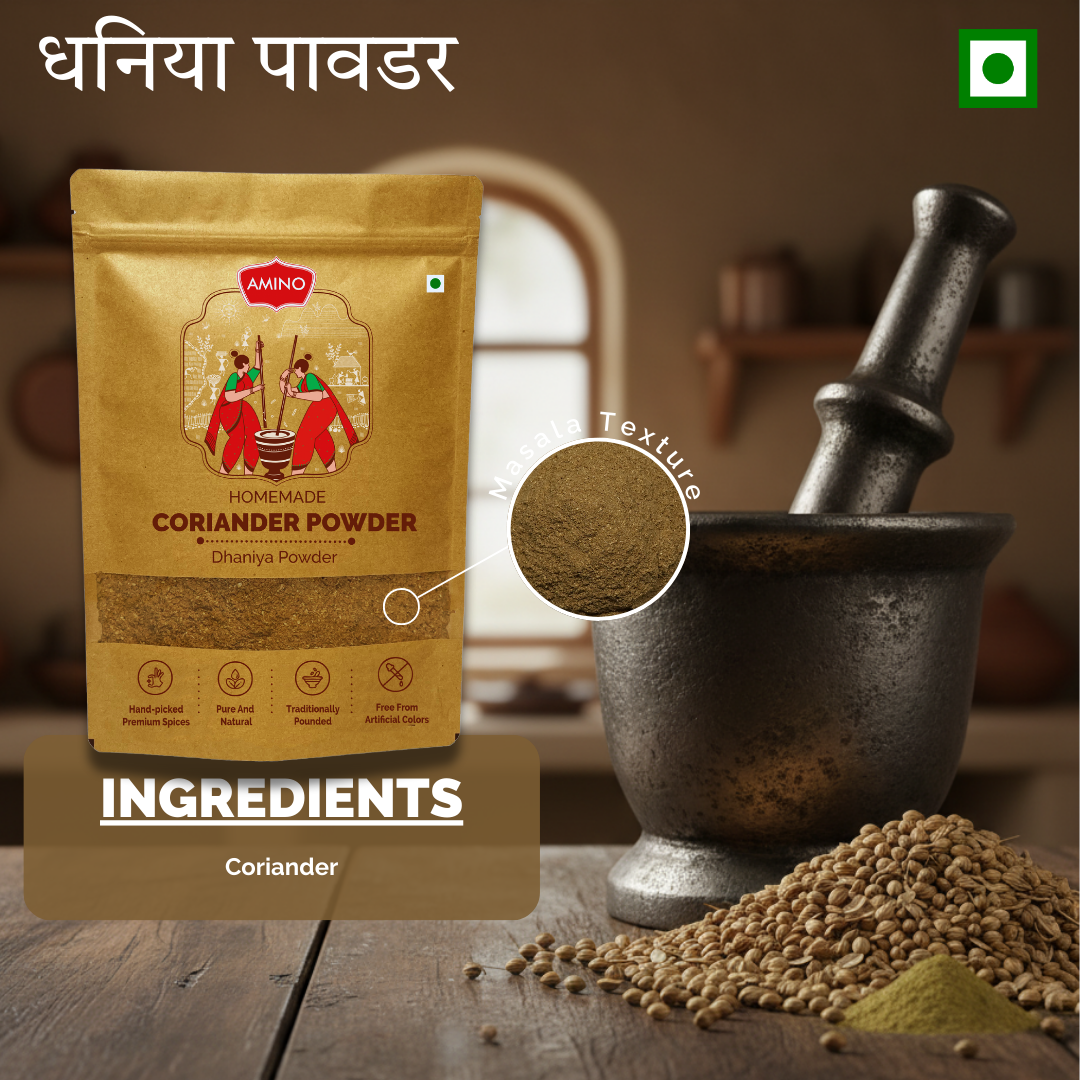 Dhaniya Powder -Traditionally Pounded Homemade Coriander Powder