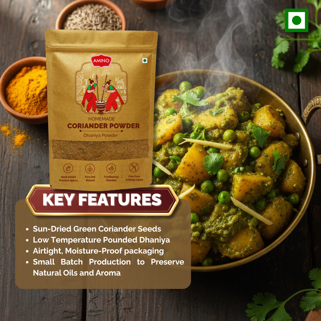 Dhaniya Powder -Traditionally Pounded Homemade Coriander Powder