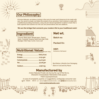 Khobra Chutney -Traditionally Pounded Homemade Coconut Chutney