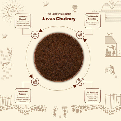 Javas Chutney -Traditionally Pounded Homemade Flax Seed Chutney