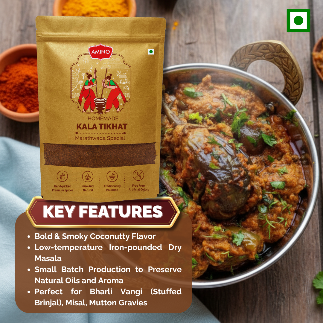 Kala Tikhat -Traditionally Pounded Homemade Kala Masala