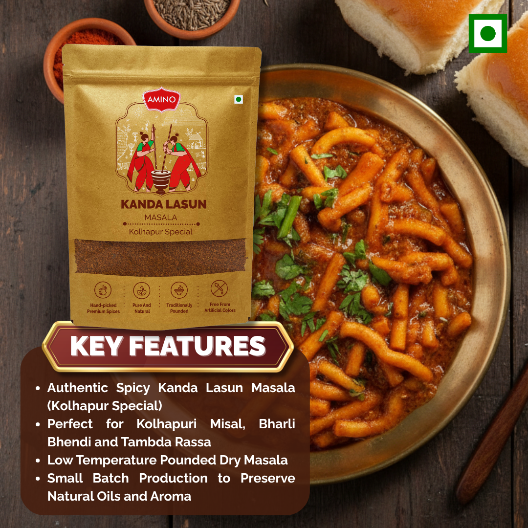 Kanda Lasun Masala -Traditionally Pounded Homemade Kanda Lasun Masala