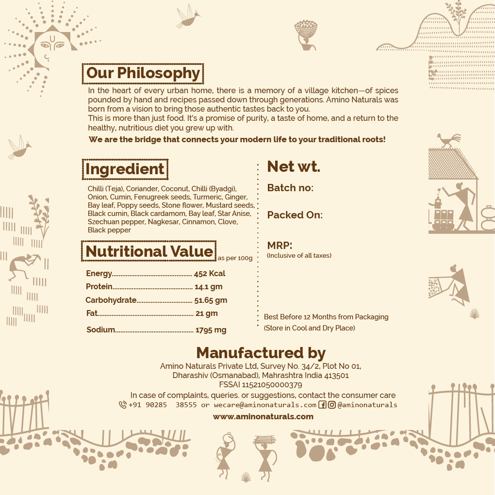 Kala Tikhat -Traditionally Pounded Homemade Kala Masala