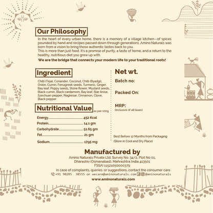 Kala Tikhat -Traditionally Pounded Homemade Kala Masala