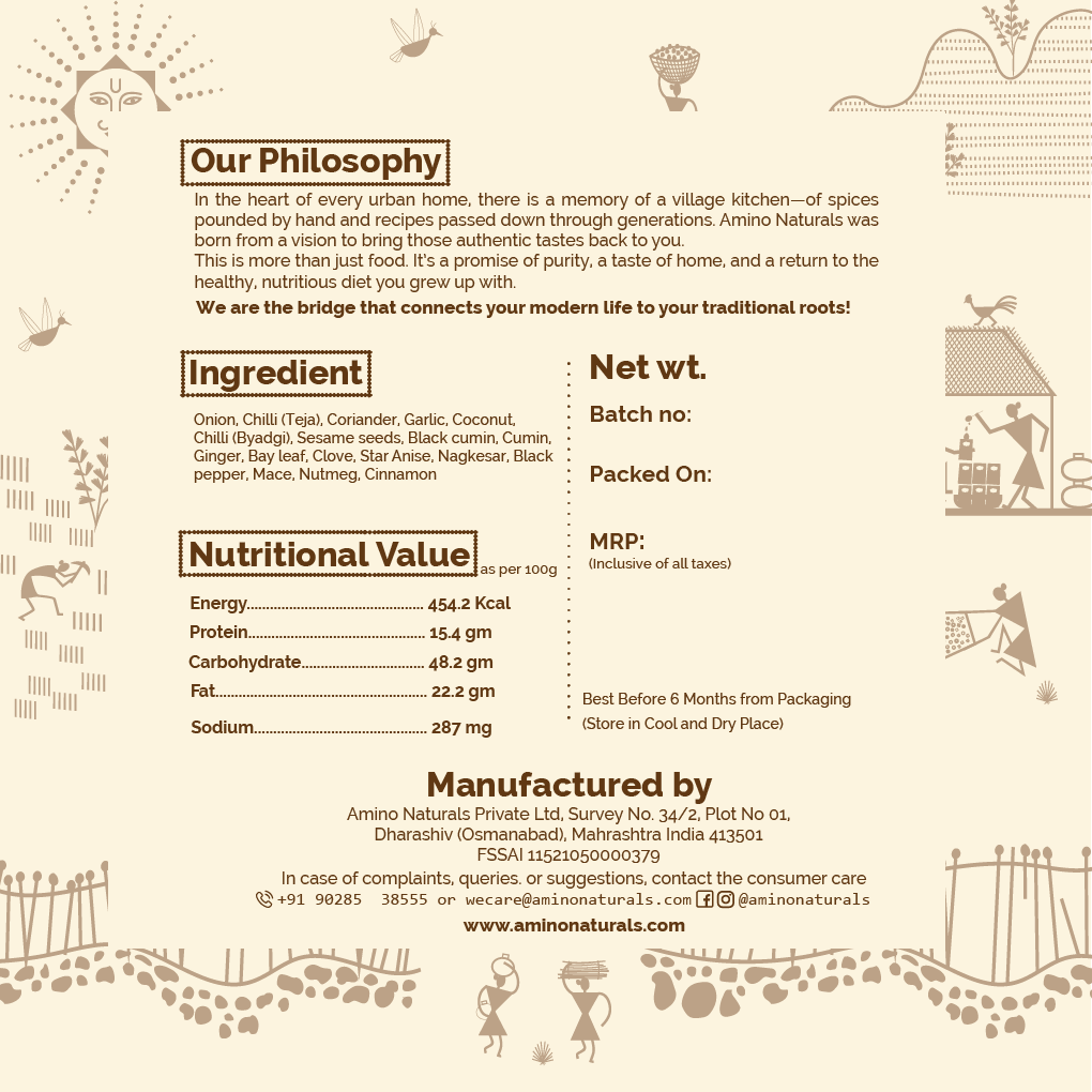 Kanda Lasun Masala -Traditionally Pounded Homemade Kanda Lasun Masala