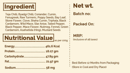 Malvani Masala -Traditionally Pounded Homemade Malvani Masala