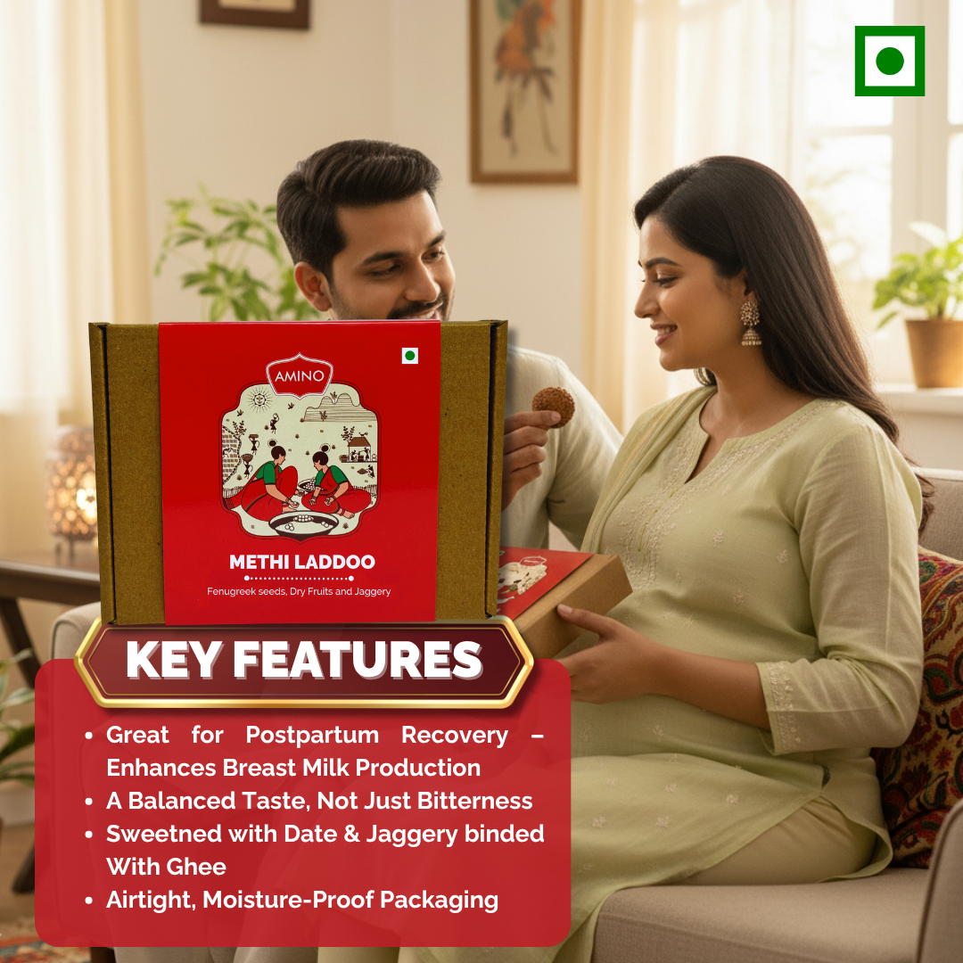 Methi Laddoo -Traditionally Made with Fenugreek seeds, Dry Fruits and Jaggery