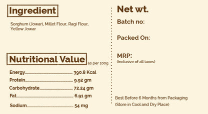Multi-Millet Atta -Traditionally Made with Jowar, Bajra, Nachani, Kangani Millet