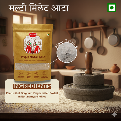 Multi-Millet Atta -Traditionally Made with Jowar, Bajra, Nachani, Kangani Millet