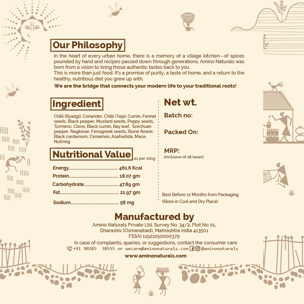 Malvani Masala -Traditionally Pounded Homemade Malvani Masala