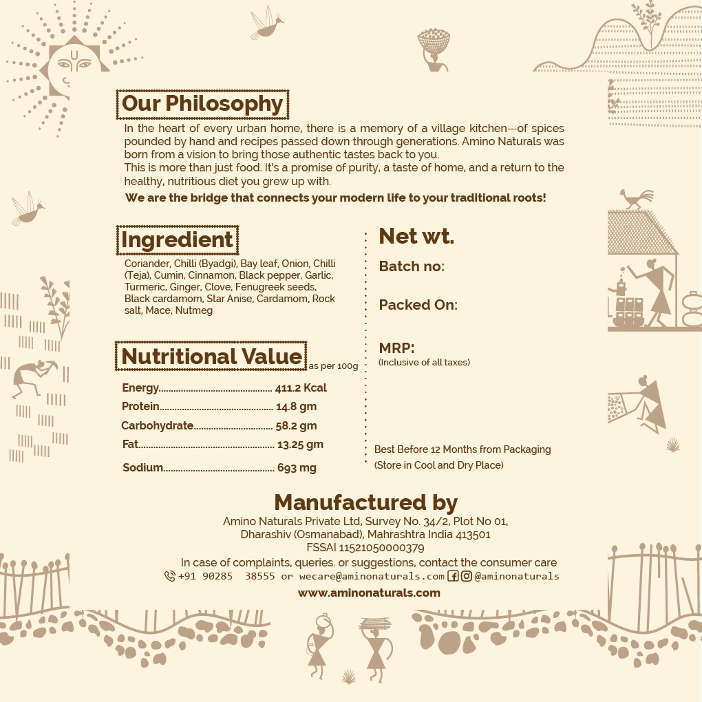Meat Masala -Traditionally Pounded Homemade Mutton Masala