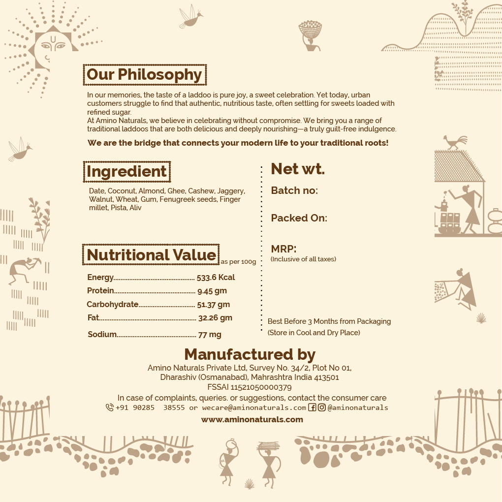 Methi Laddoo -Traditionally Made with Fenugreek seeds, Dry Fruits and Jaggery