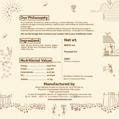 Methi Laddoo -Traditionally Made with Fenugreek seeds, Dry Fruits and Jaggery