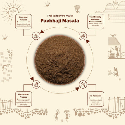 Pavbhaji Masala -Traditionally Pounded Homemade Pavbhaji Masala