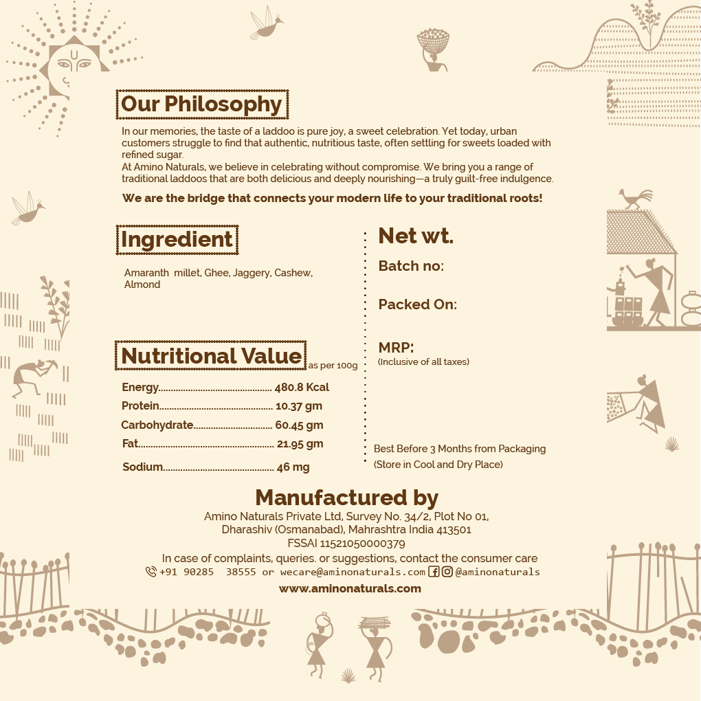 Rajgira Laddoo -Traditionally Made with Amaranth Millet and Jaggery