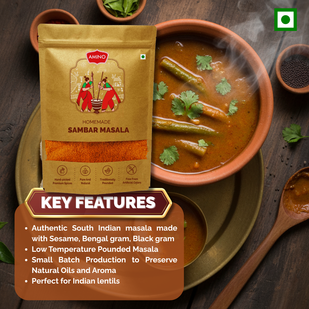 Sambar Masala -Traditionally Pounded Homemade Sambar Masala