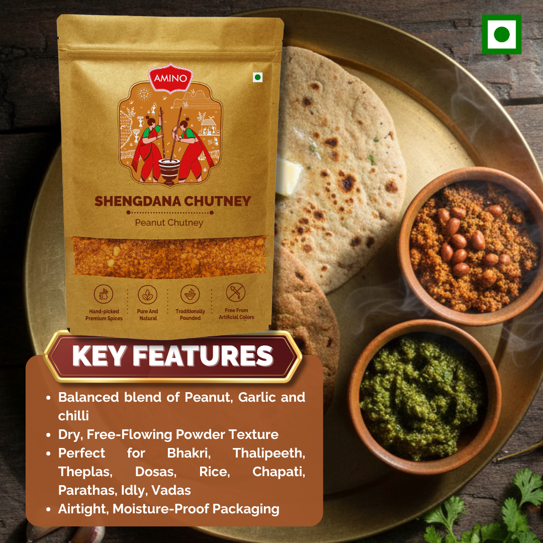 Shengdana Chutney -Traditionally Pounded Homemade Peanut Chutney
