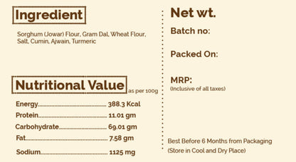 Thalipeeth Premix Atta -Traditionally Made with Jowar, Bajra, Wheat and Gram