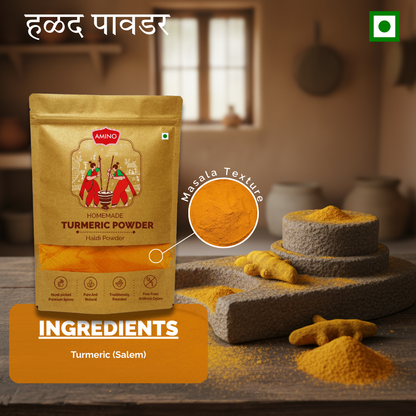 Turmeric Powder -Traditionally Pounded Homemade Haldi Powder