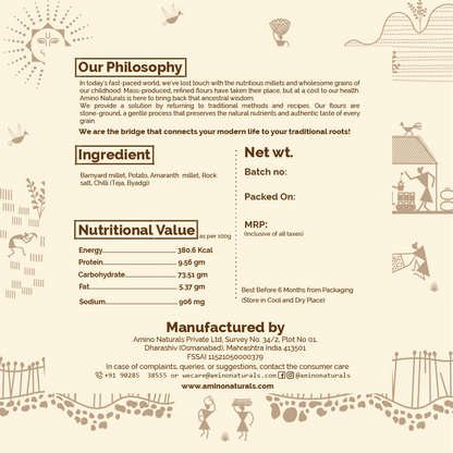Upwas Thalipeeth Premix Atta -Traditionally Made with Rajgira, Bhagar, Potato & Saindhav