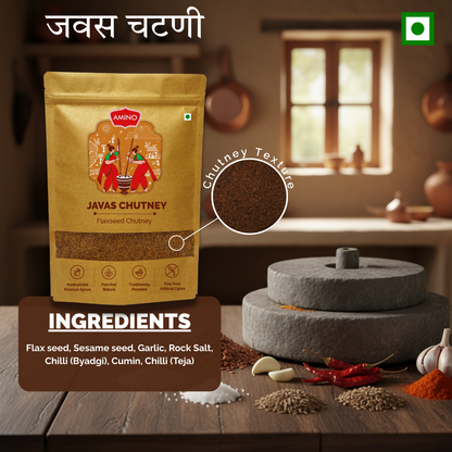 Javas Chutney -Traditionally Pounded Homemade Flax Seed Chutney