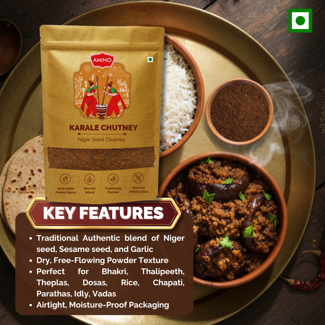 Karale Chutney -Traditionally Pounded Homemade Niger Seed Chutney