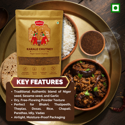 Karale Chutney -Traditionally Pounded Homemade Niger Seed Chutney