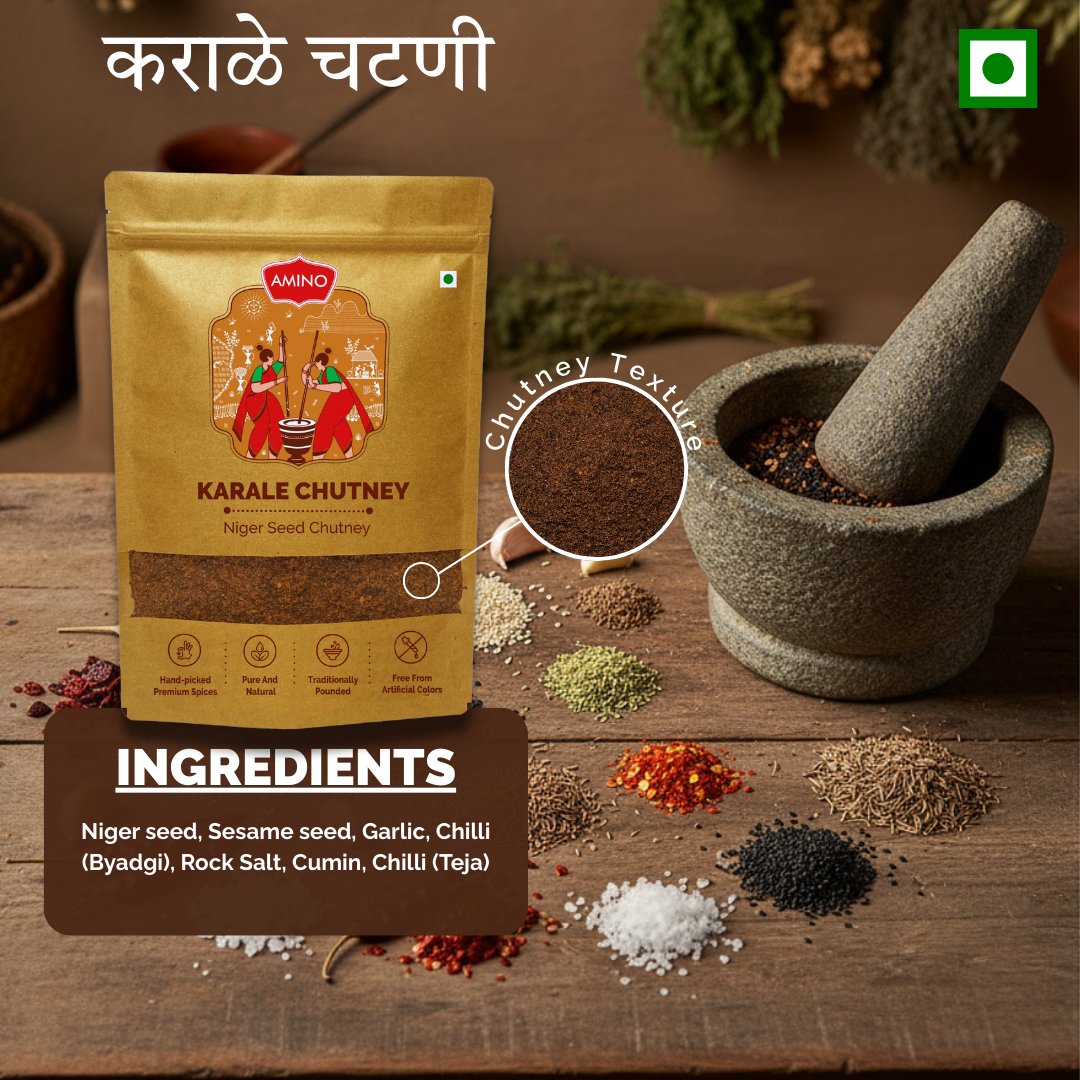 Karale Chutney -Traditionally Pounded Homemade Niger Seed Chutney