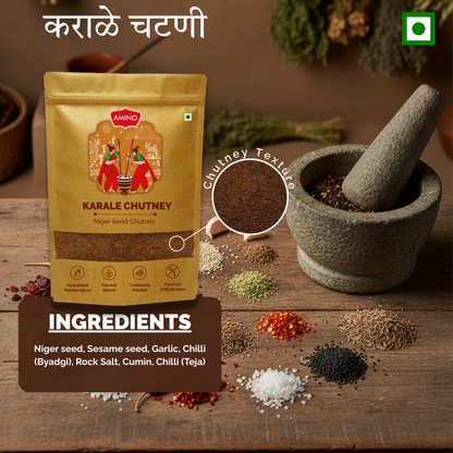 Karale Chutney -Traditionally Pounded Homemade Niger Seed Chutney
