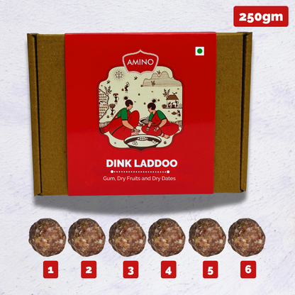 Dink Laddoo -Traditionally Made with Gum, Dry Fruits and Dry Dates