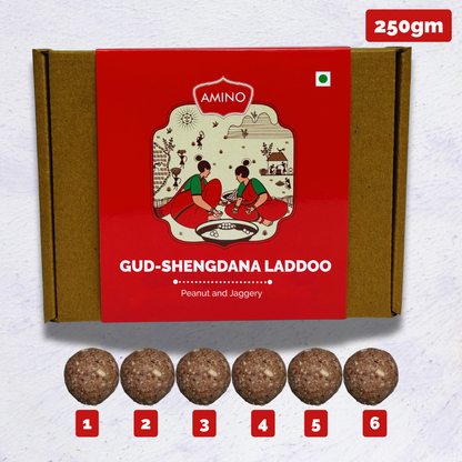 Gud-Shengdana Laddoo -Traditionally Made with Peanut and Jaggery