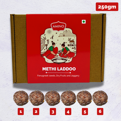 Methi Laddoo -Traditionally Made with Fenugreek seeds, Dry Fruits and Jaggery